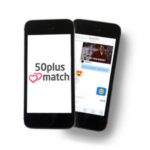 De dating app van datingsite 50plusmatch: vernieuwde chatfunctie